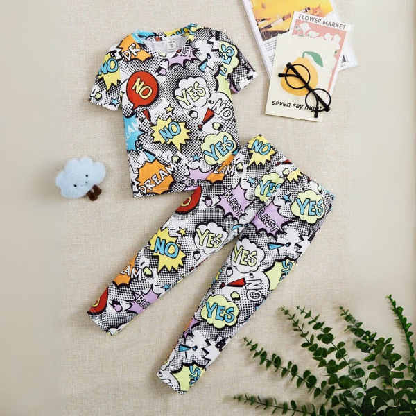 Pop Art Print Pajama Set