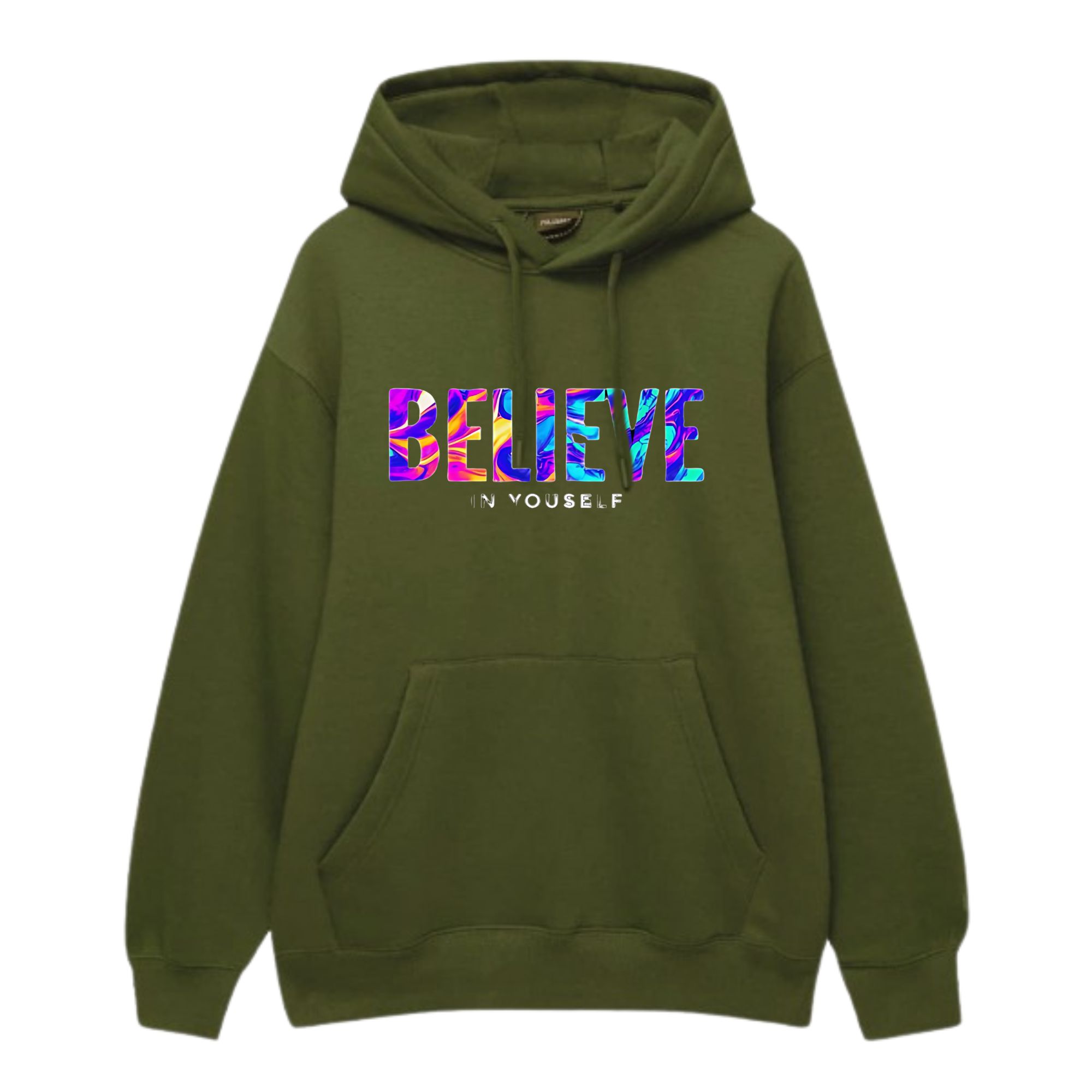 Believe in Yourself Printed Hoodie