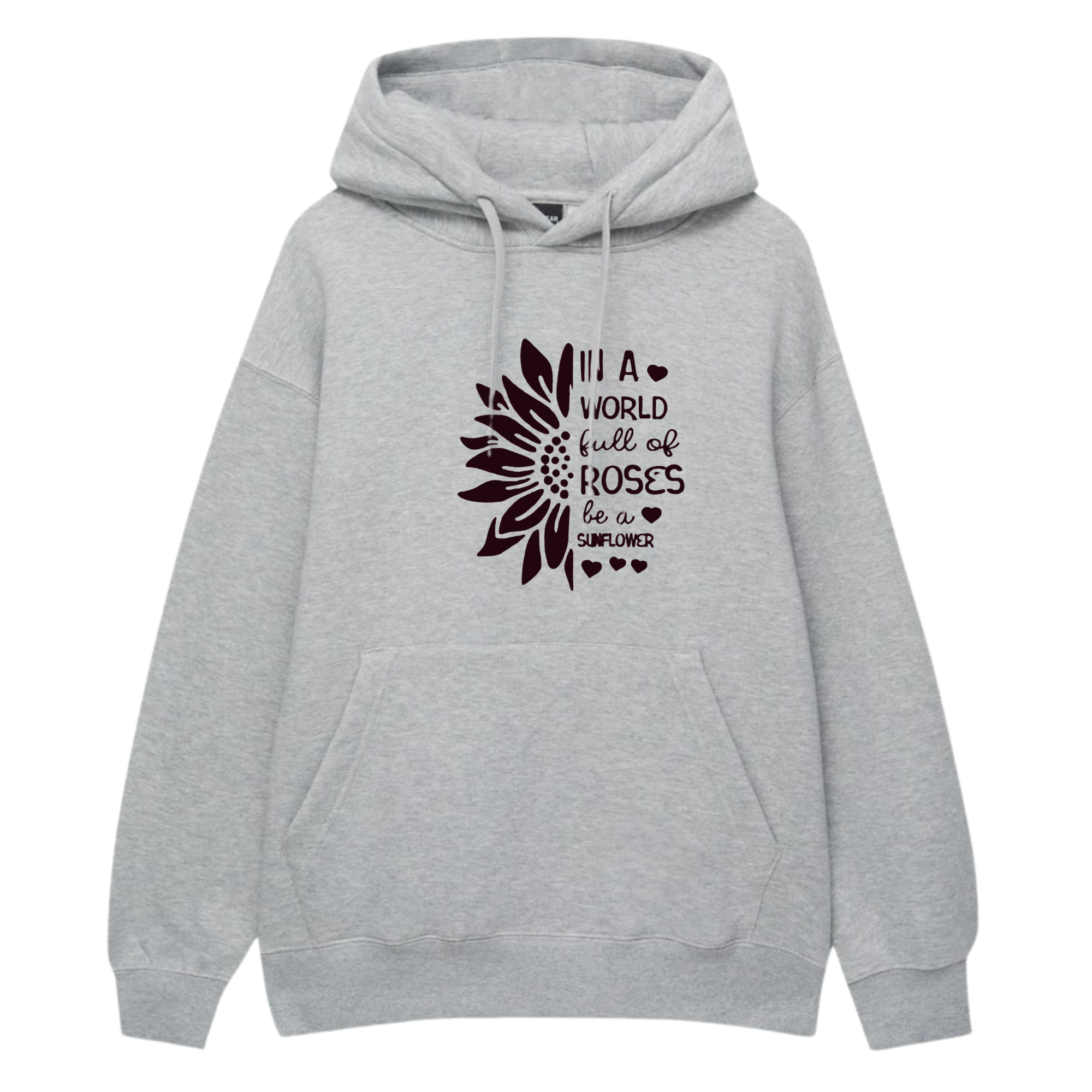 Sun Flower Printed Hoodie