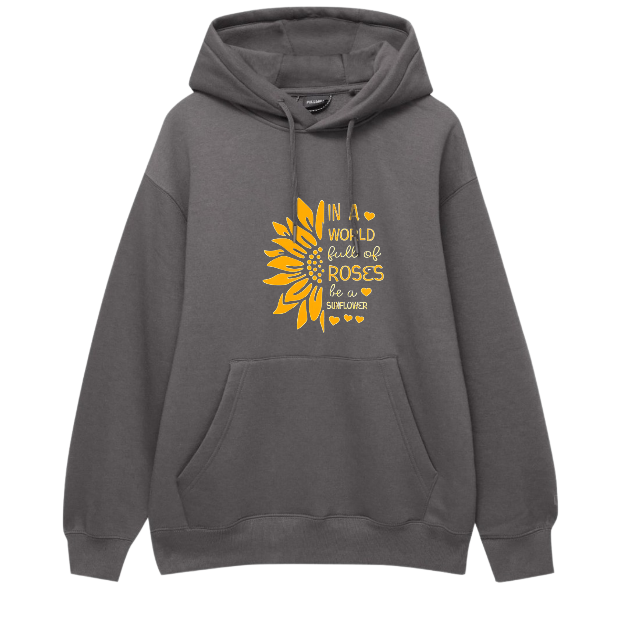 Sun Flower Printed Hoodie