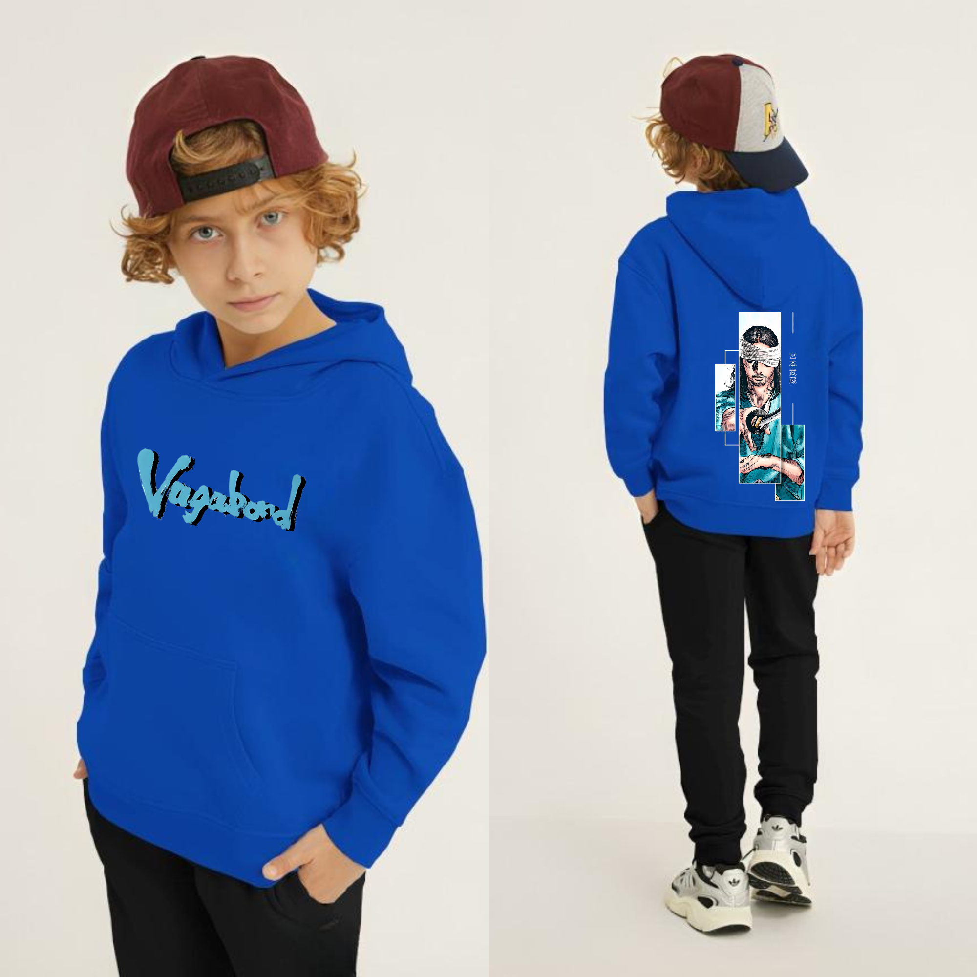 Vagabond Printed Kids Hoodie Set