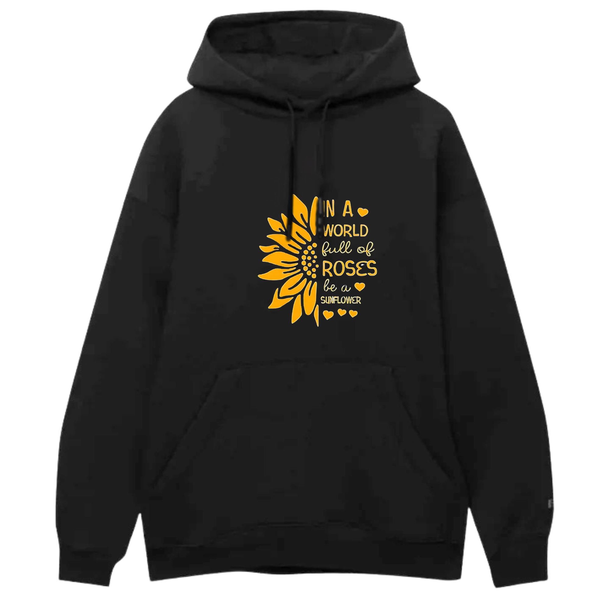 Sun Flower Printed Hoodie