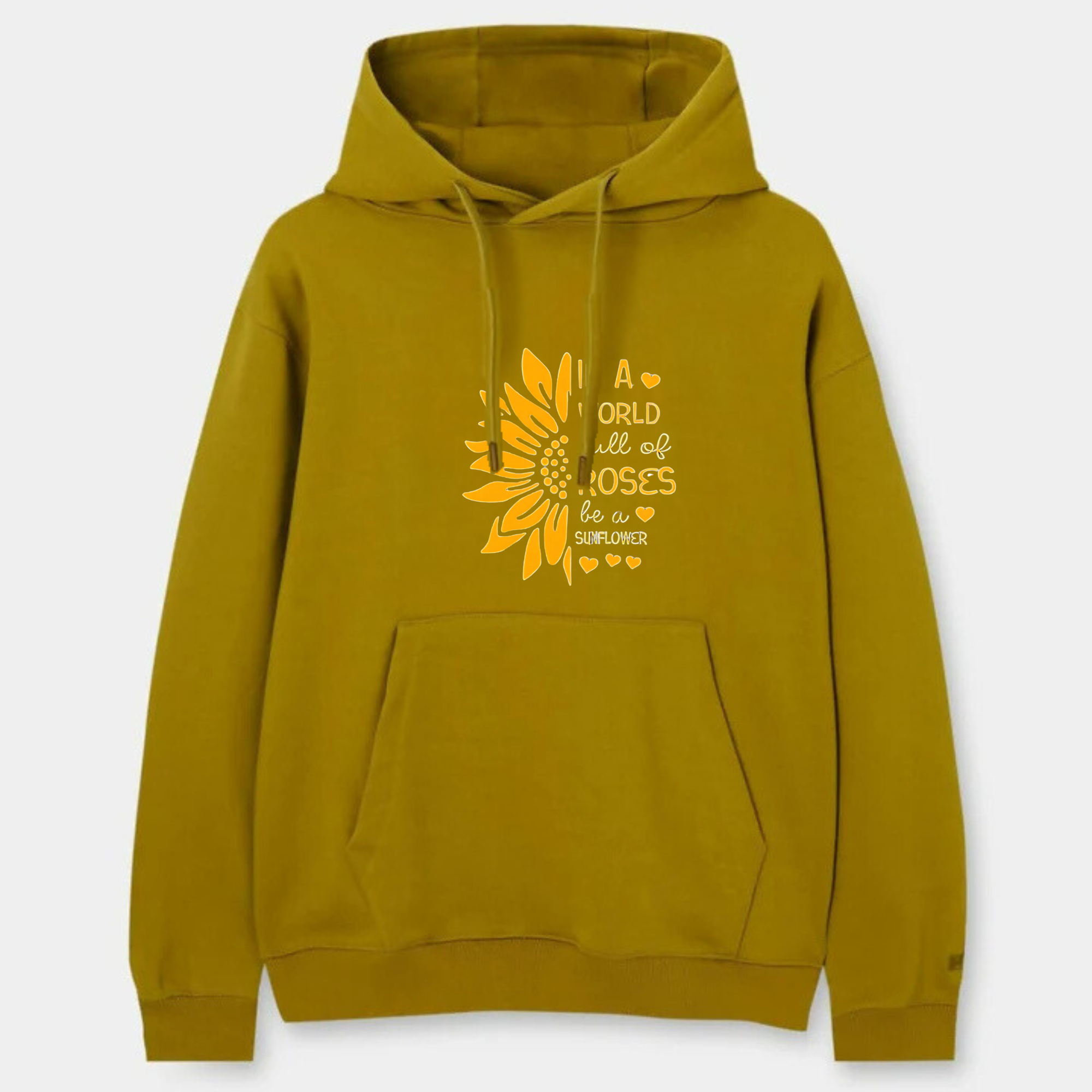 Sun Flower Printed Hoodie