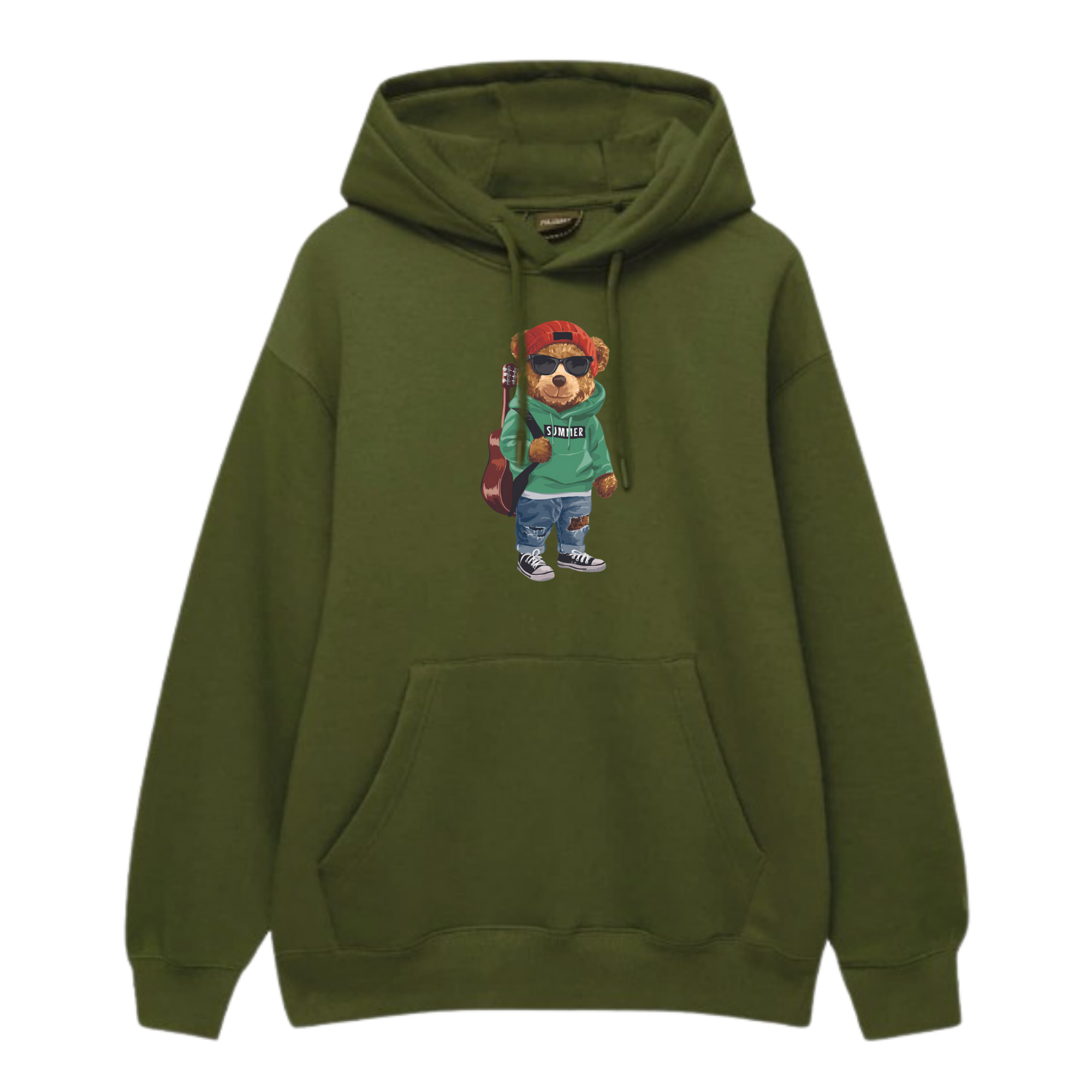 Green Polo Bear Hoodie