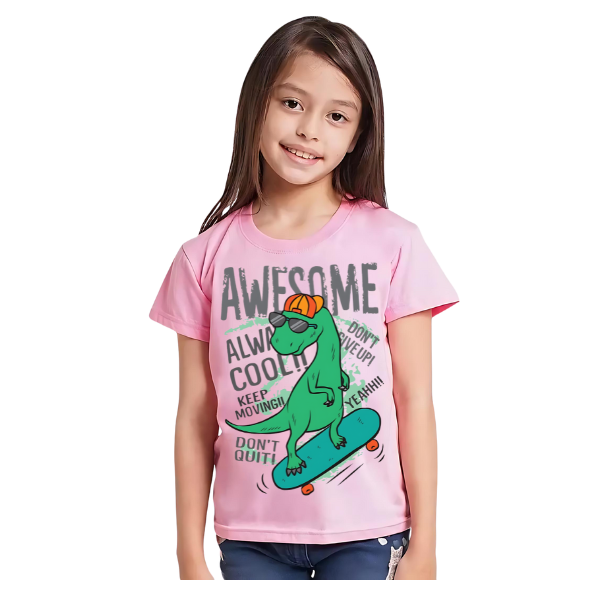 AWESOME DINO T Shirt for Kids