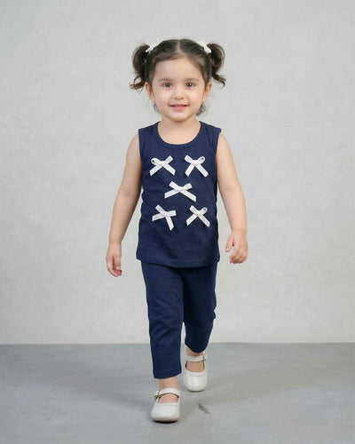 Navy Midnight Bow Set