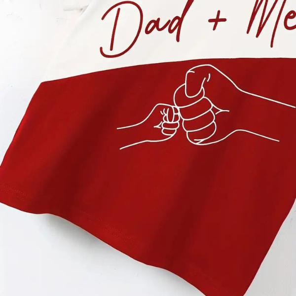 Daddy & Me Print T-Shirt & Shorts Set
