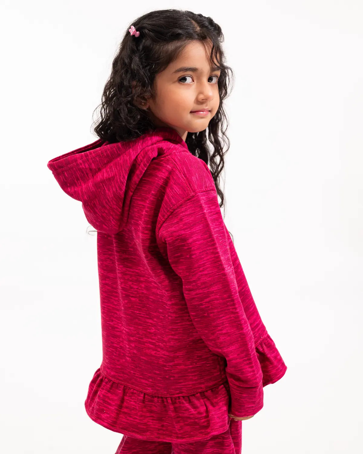Girls Premium Fleece Set – Berry Blush