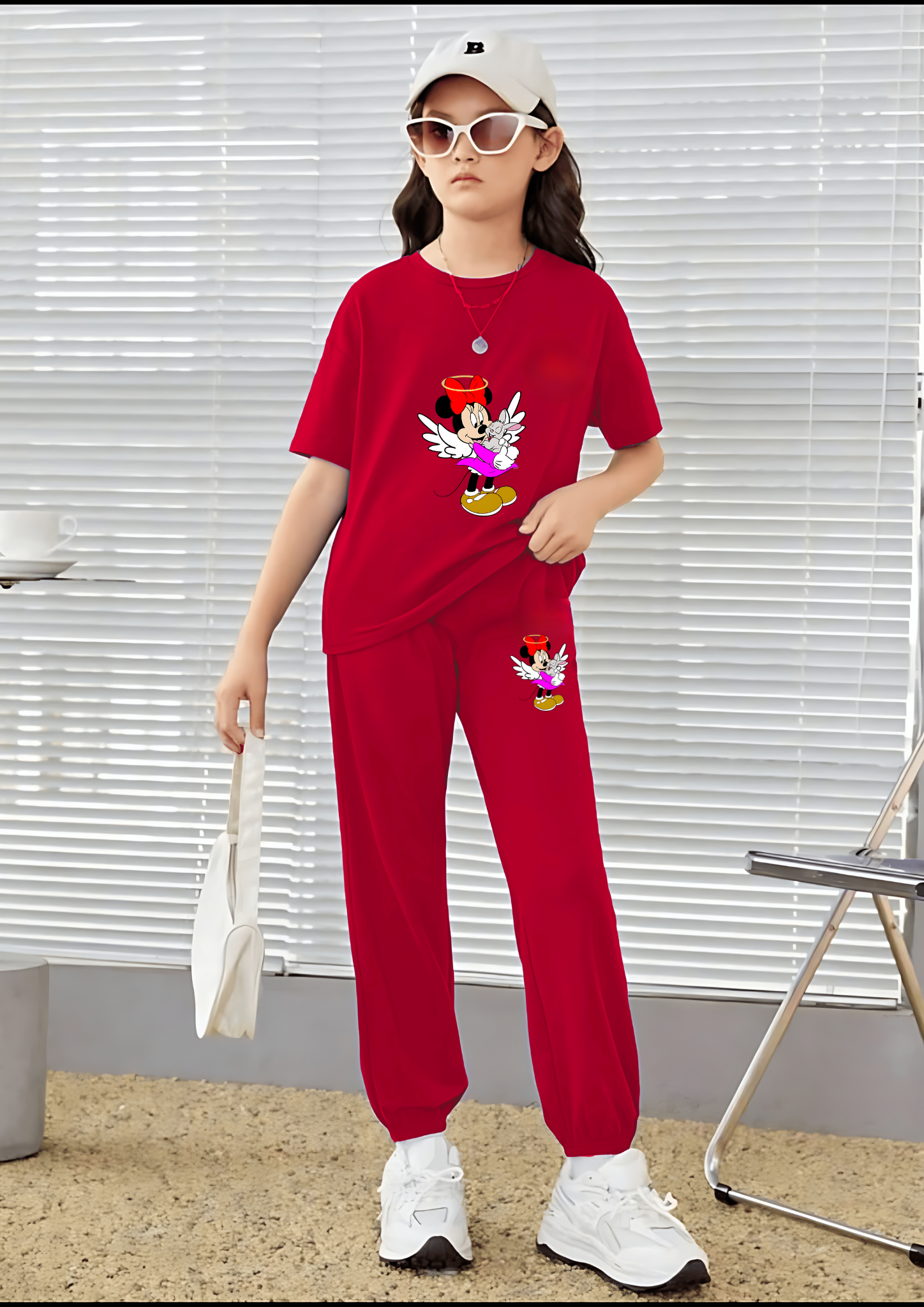 Minnie Angel Printed Matching Set - T-Shirt and Pants