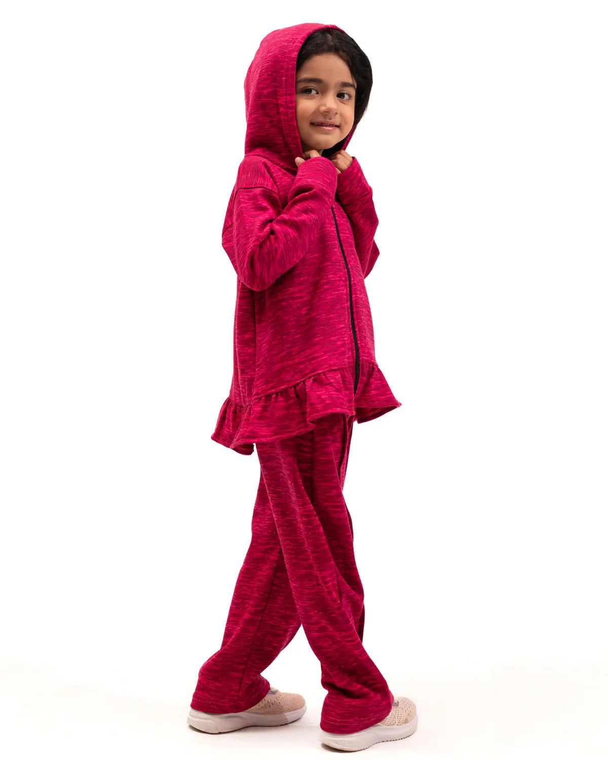 Girls Premium Fleece Set – Berry Blush