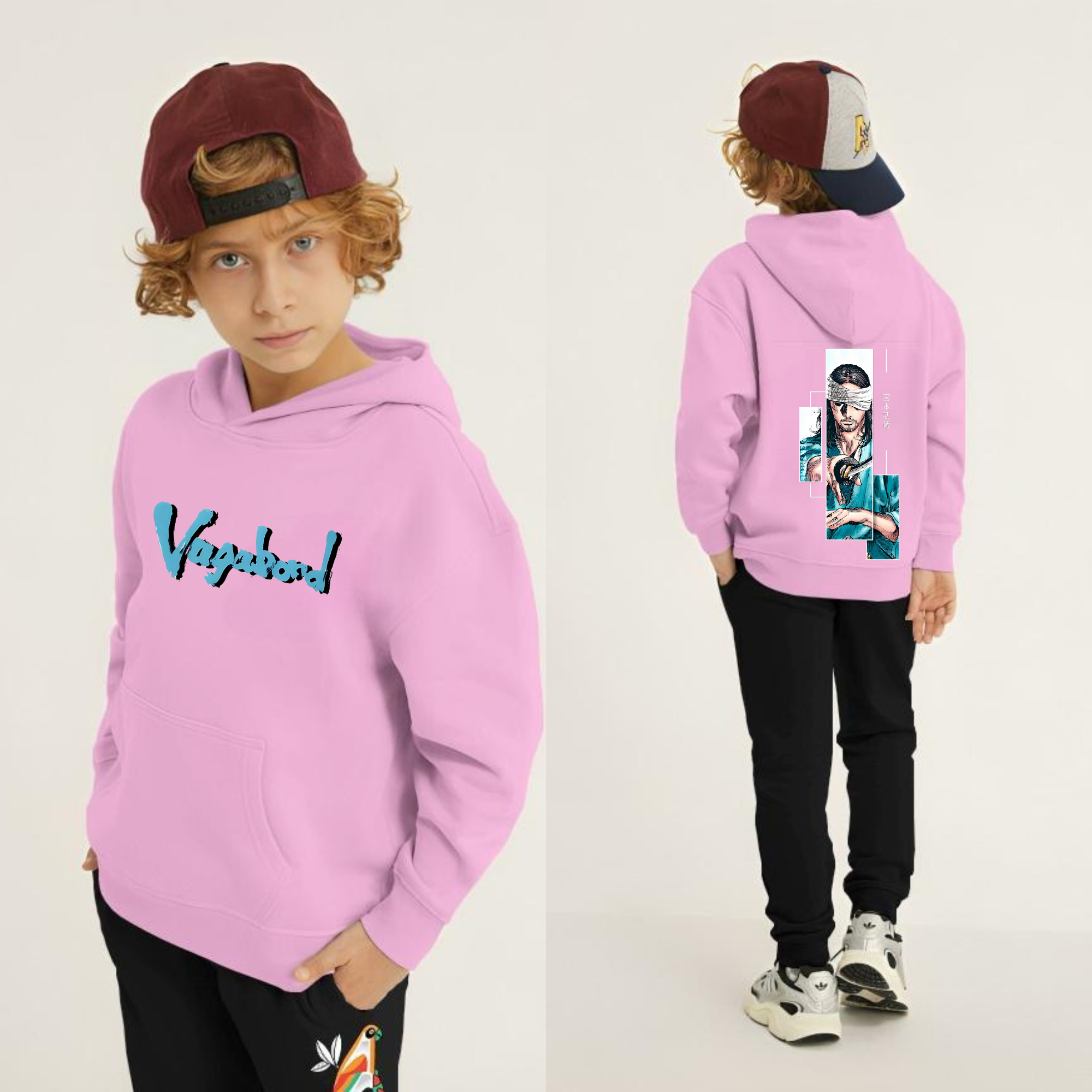 Vagabond Printed Kids Hoodie Set