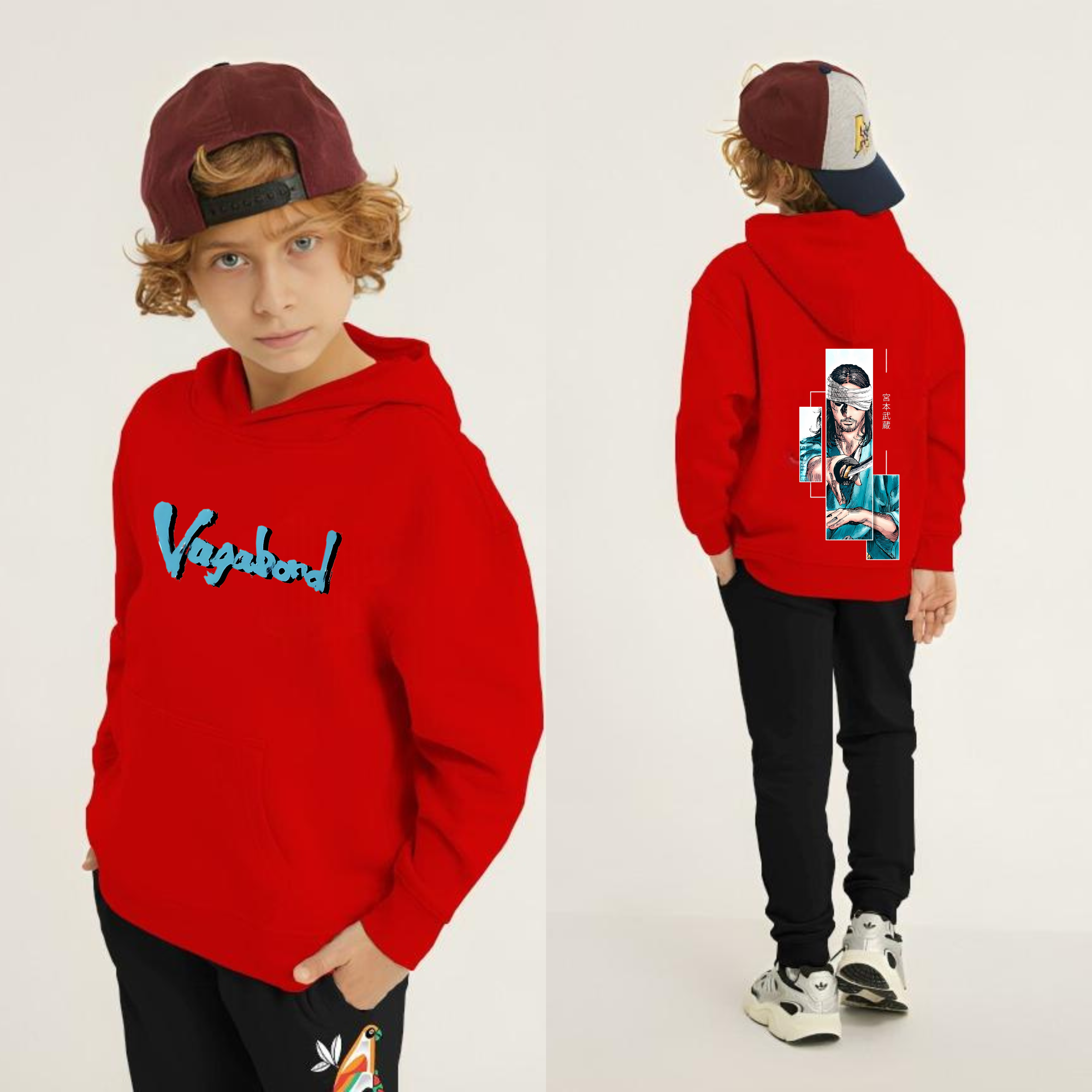 Vagabond Printed Kids Hoodie Set