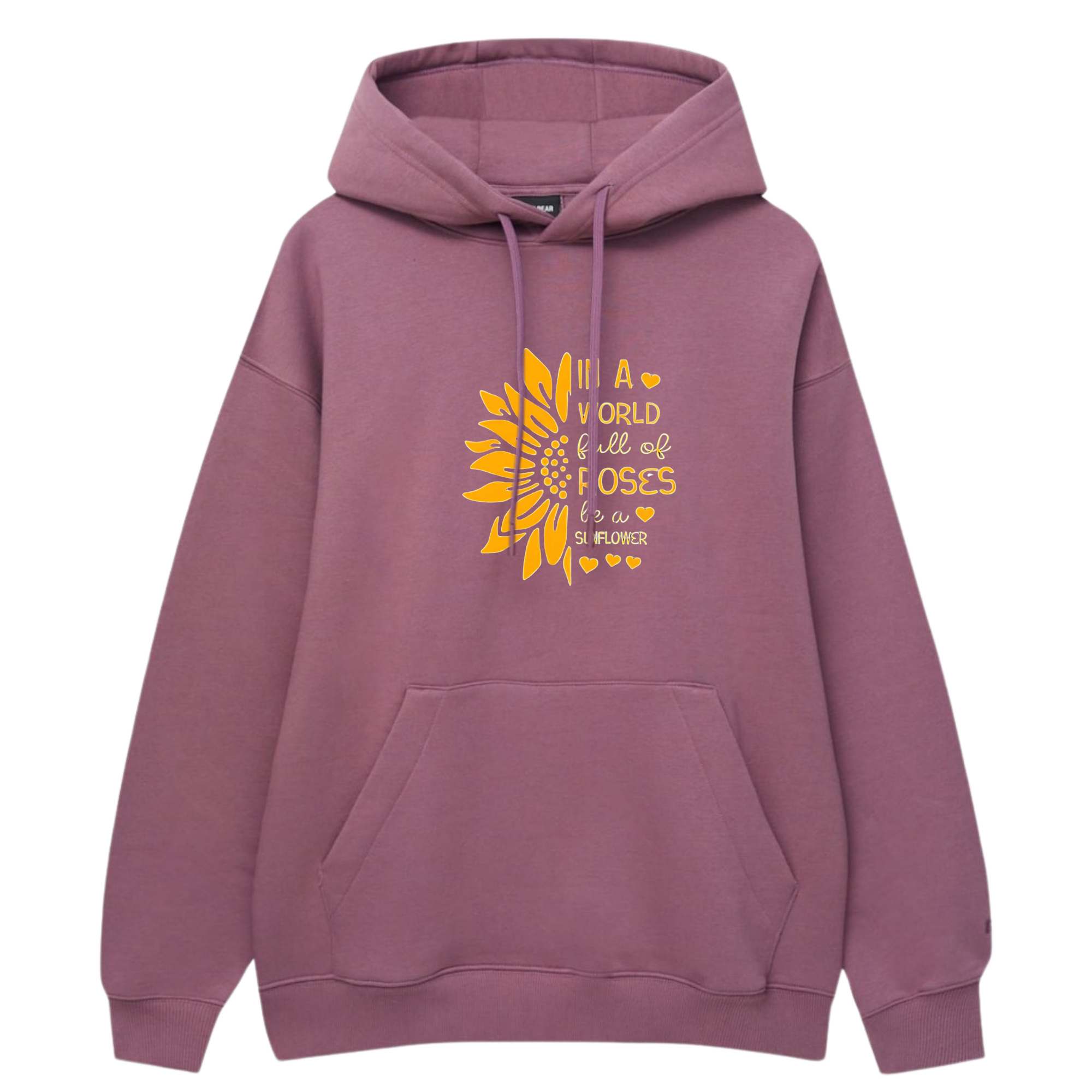 Sun Flower Printed Hoodie