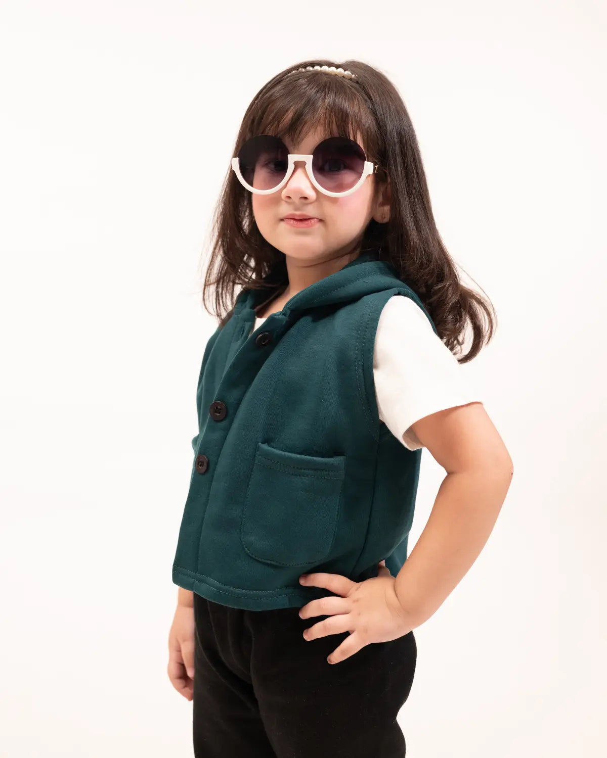 Kids Trendy Hoodie Vest