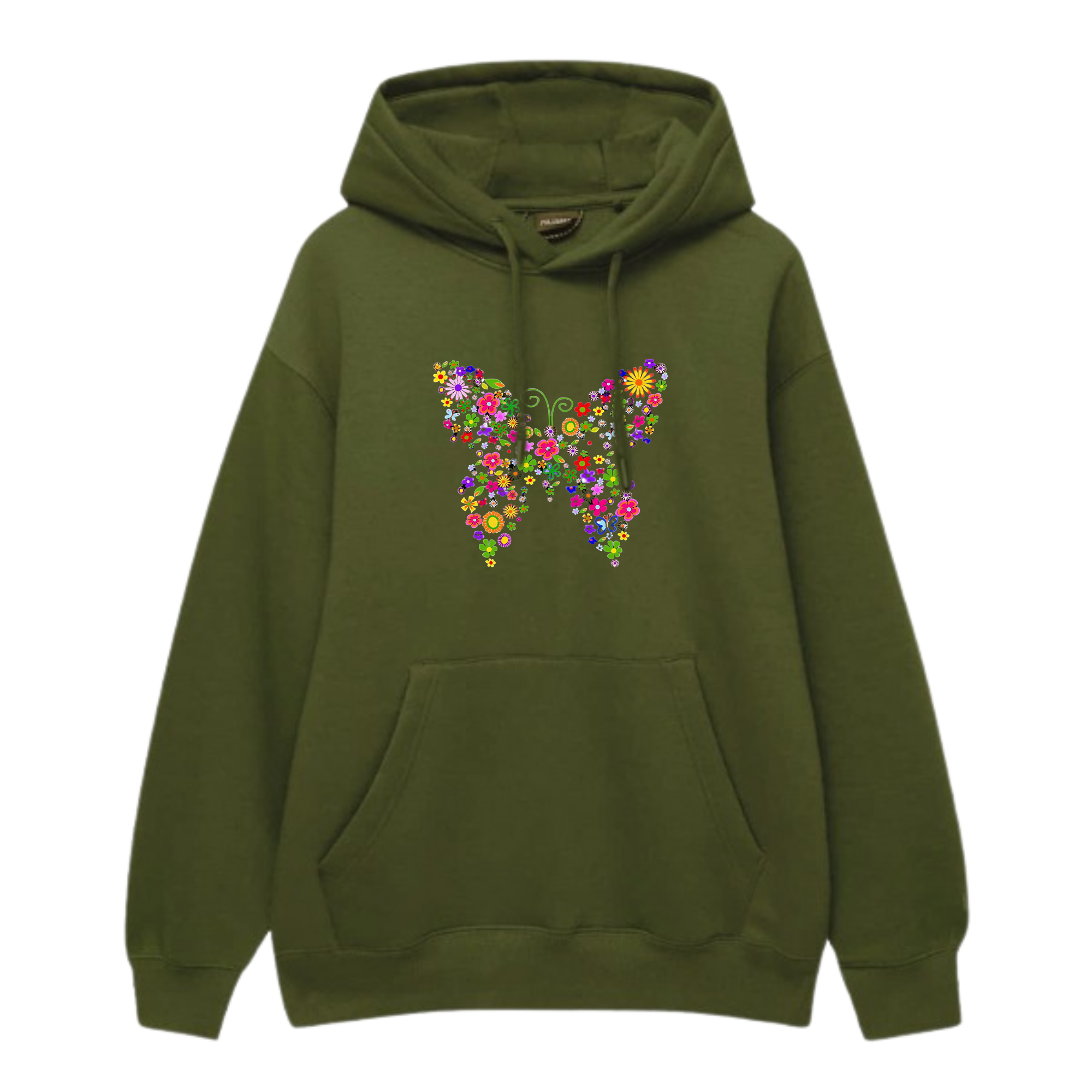 Multi Color  Butterfly Hoodie