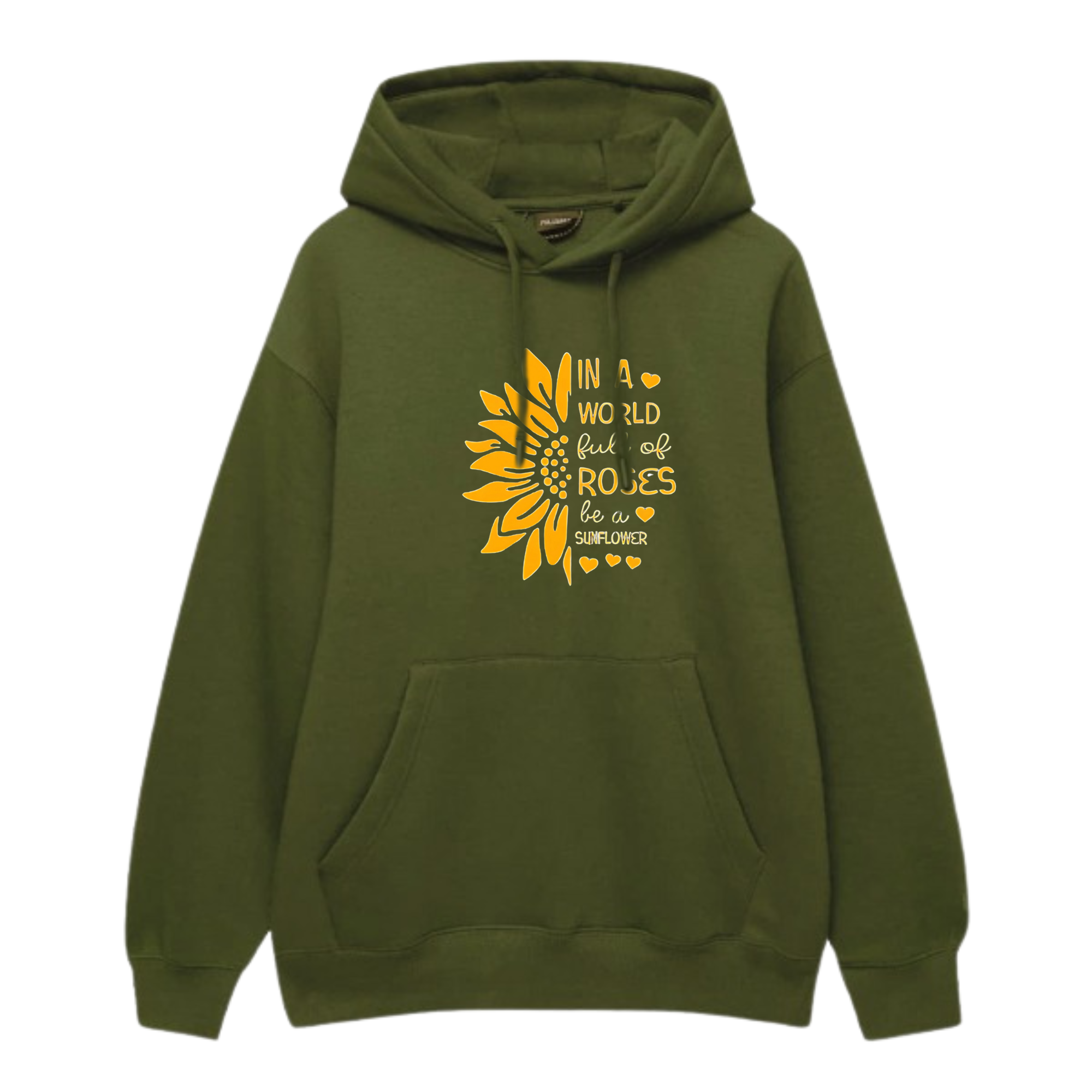 Sun Flower Printed Hoodie