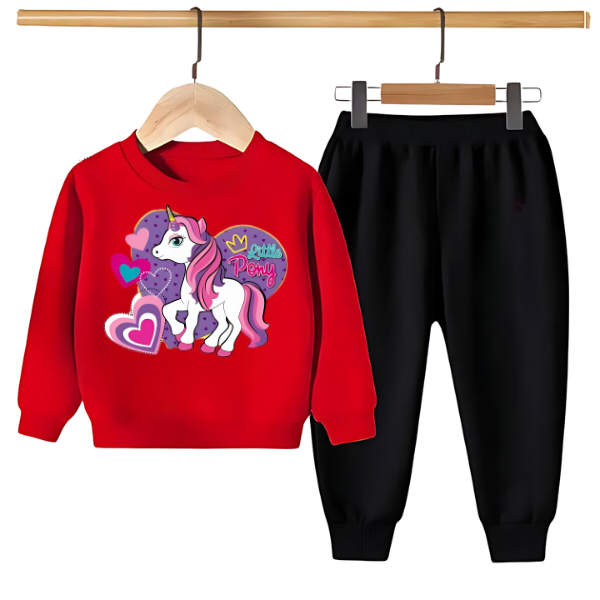 UNICORN PRINTED SWEATSHIRT SET