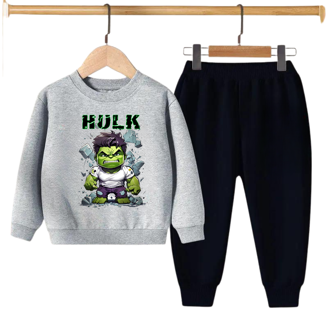 HULK PRINTED SWEATSHIRT SET