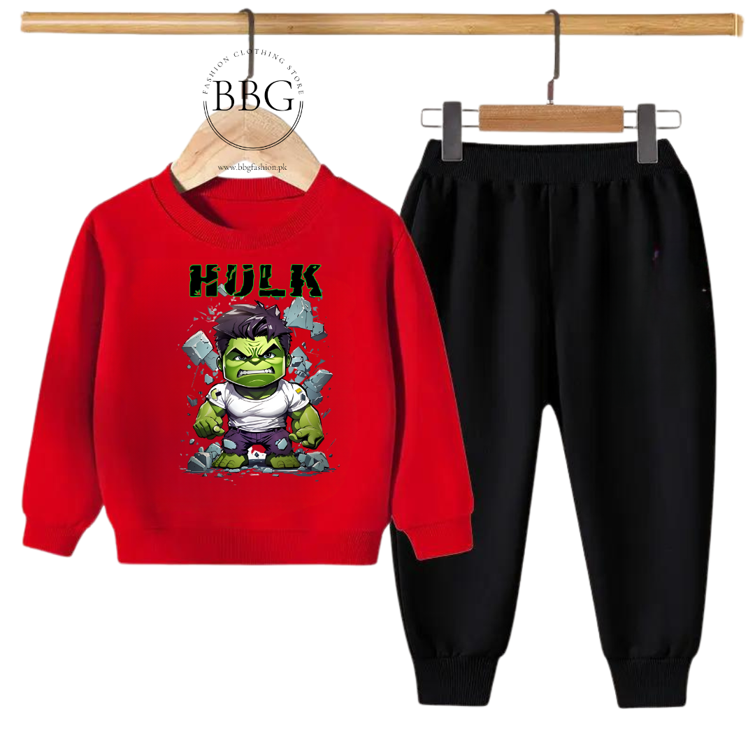 HULK PRINTED SWEATSHIRT SET