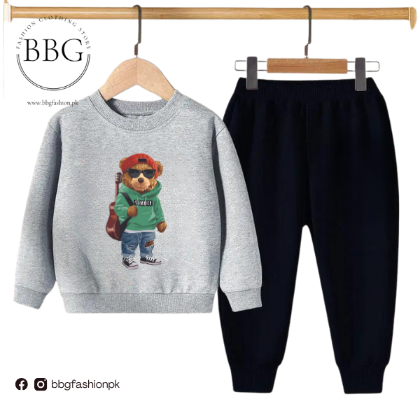 Green Bear Kids Sweatshirt & Pant