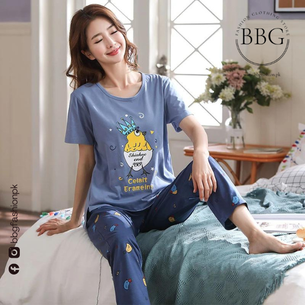 Blue Chic Woman Pajama Set