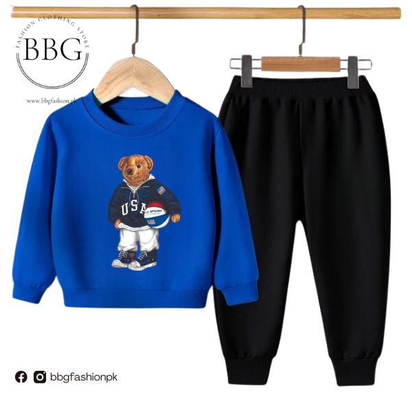 Football Bear Kids Sweatshirt & Pant