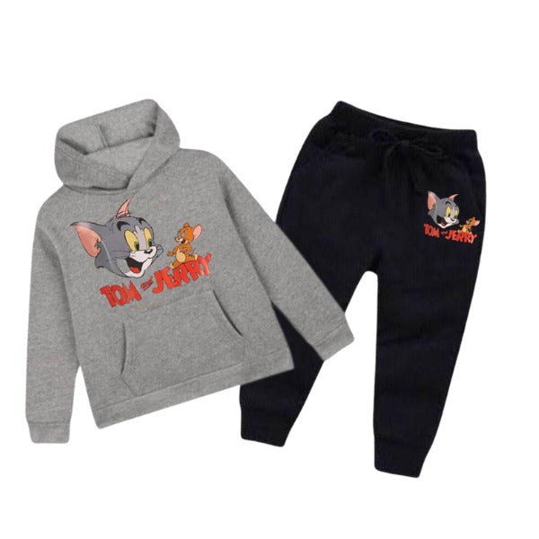 Tom And Jerry Printed Kids Hoodie Set