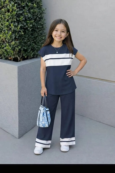 Navy Charm Pajama Set