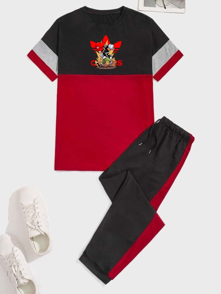 Adidas Printed Kids Set - T-Shirt and Pants